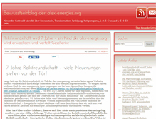 Tablet Screenshot of bewusstseinblog.alex-energies.org